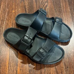 Goodfellow & Co Black Double-Strap Buckle Slides